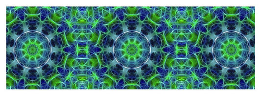 Green and Blue Kaleidoscope - Yoga Mat