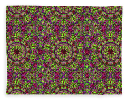 Green Pink Kaleidoscope - Blanket