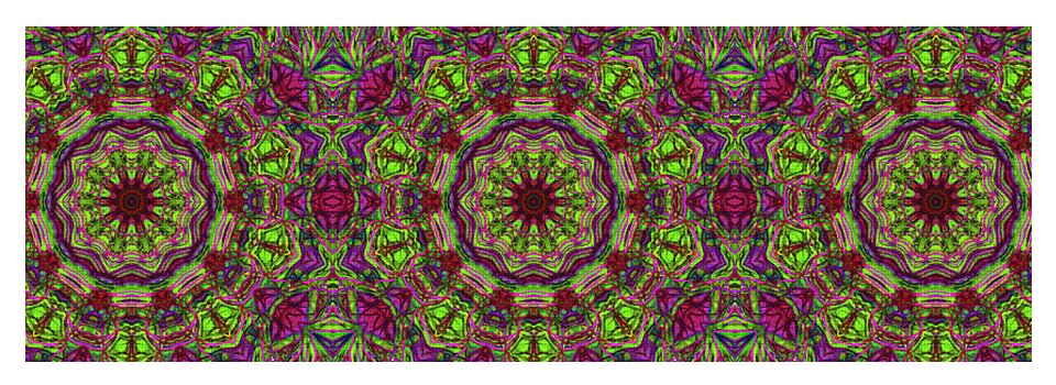 Green Pink Kaleidoscope - Yoga Mat