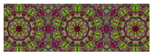 Green Pink Kaleidoscope - Yoga Mat