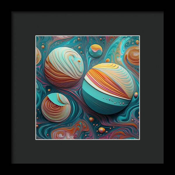 Gumball Planets - Framed Print