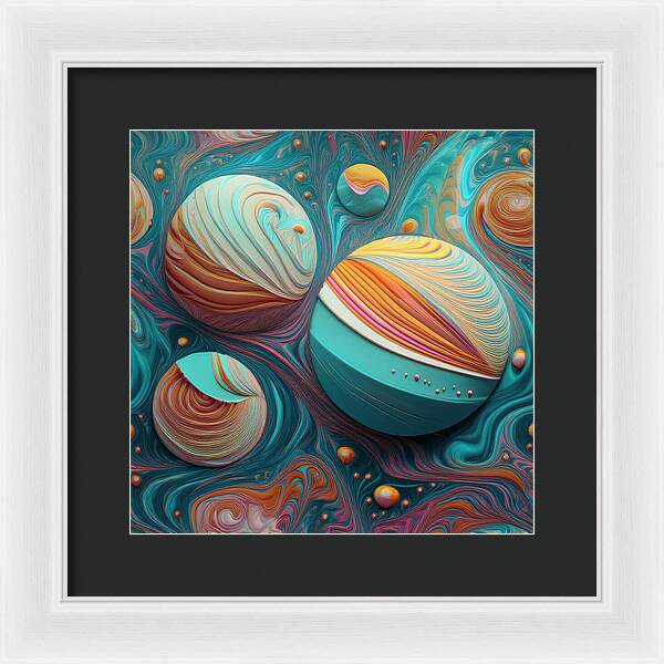 Gumball Planets - Framed Print