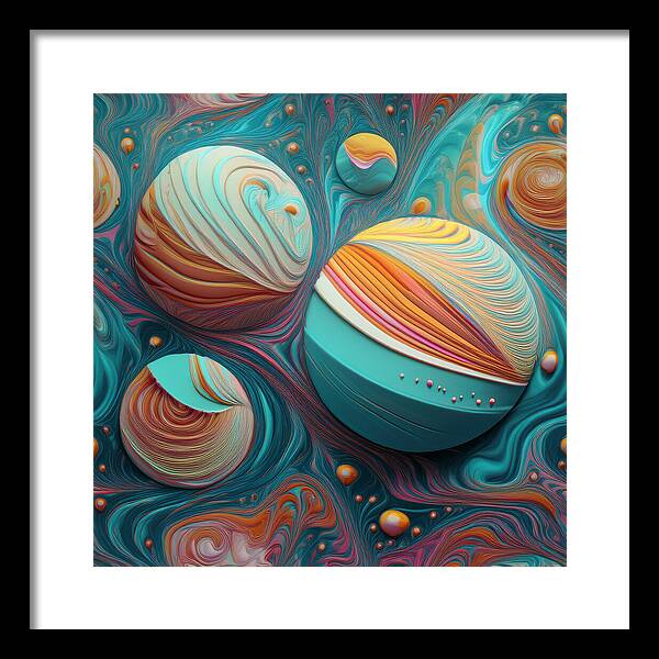 Gumball Planets - Framed Print