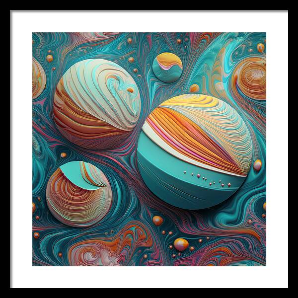 Gumball Planets - Framed Print