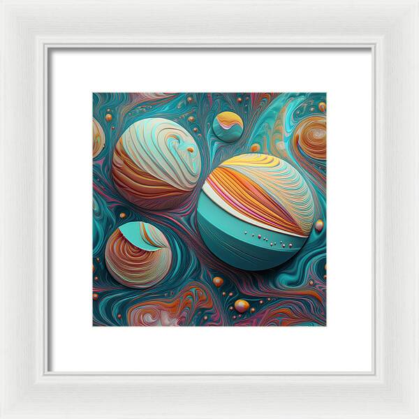 Gumball Planets - Framed Print