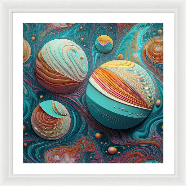 Gumball Planets - Framed Print
