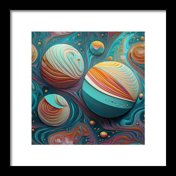 Gumball Planets - Framed Print