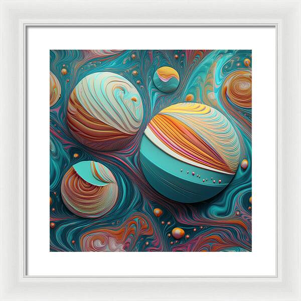 Gumball Planets - Framed Print