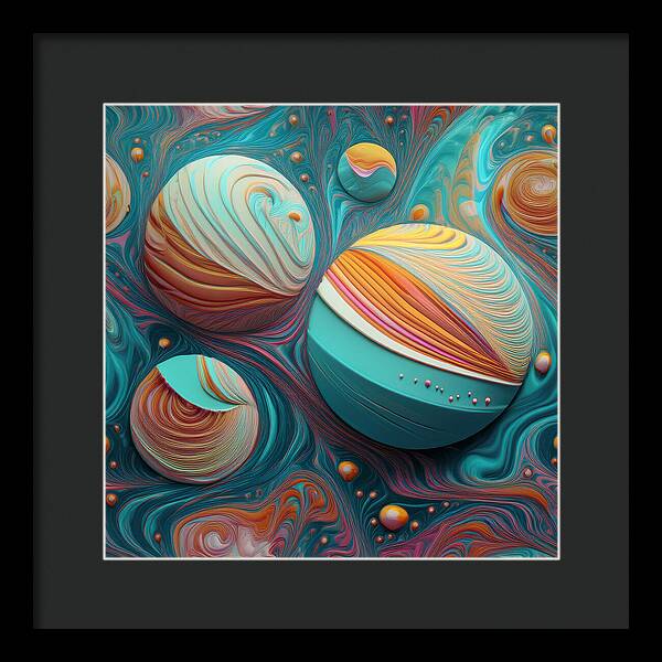 Gumball Planets - Framed Print