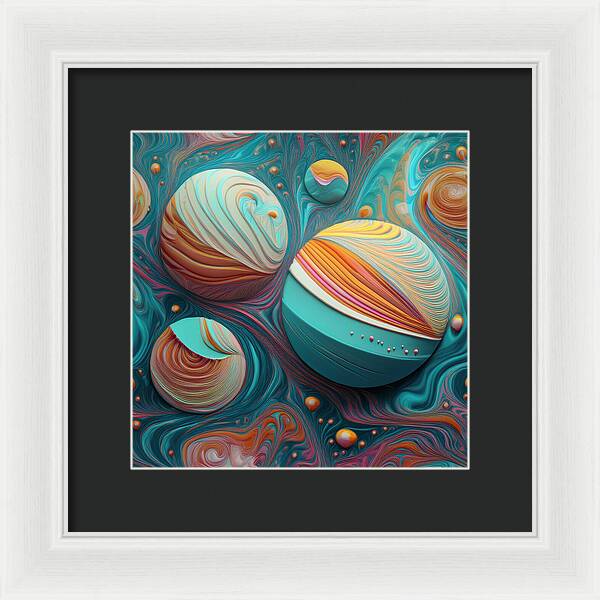 Gumball Planets - Framed Print