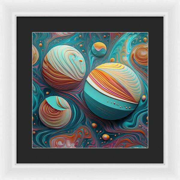 Gumball Planets - Framed Print