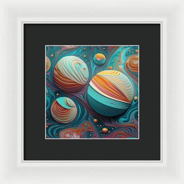Gumball Planets - Framed Print