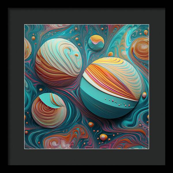 Gumball Planets - Framed Print