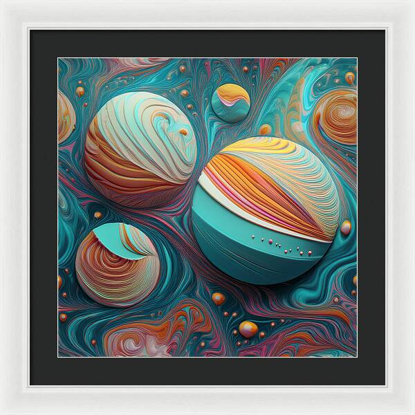 Gumball Planets - Framed Print