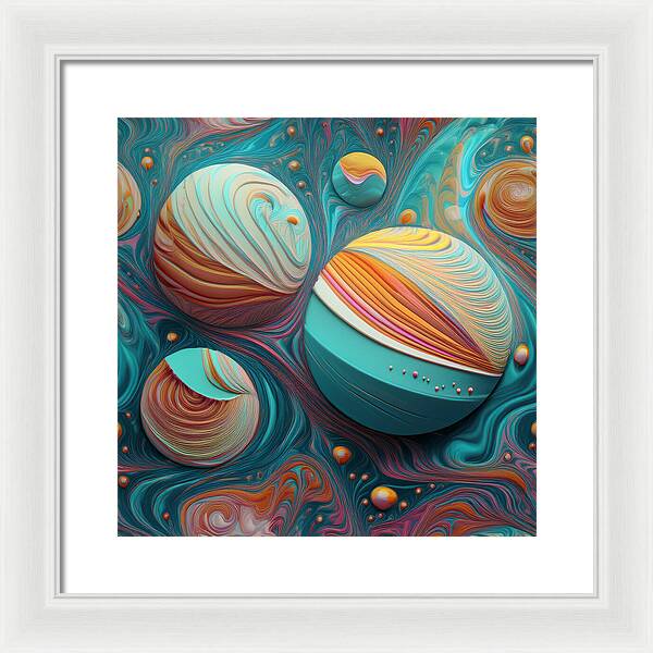 Gumball Planets - Framed Print