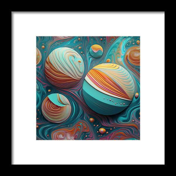 Gumball Planets - Framed Print