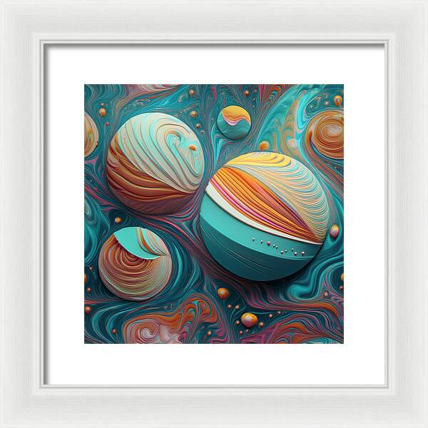Gumball Planets - Framed Print