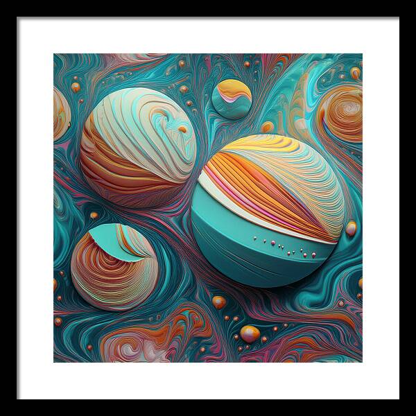 Gumball Planets - Framed Print
