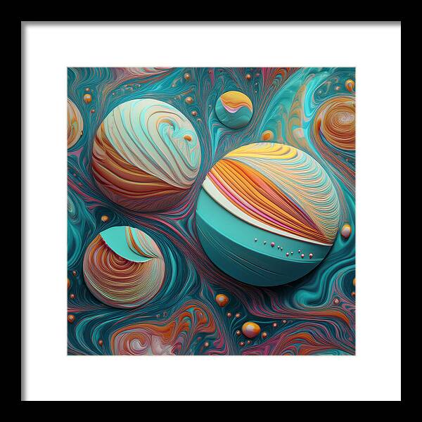 Gumball Planets - Framed Print