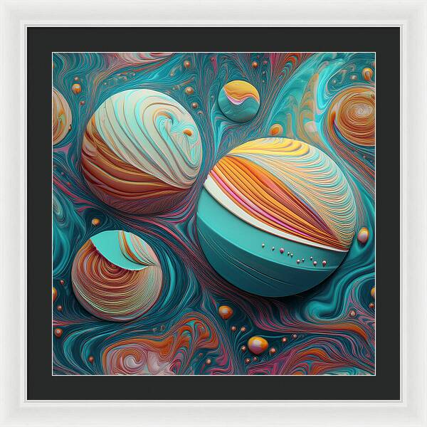 Gumball Planets - Framed Print