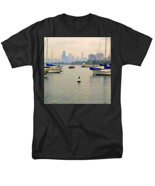 Lake By The City - Men's T-Shirt (Regular Fit)