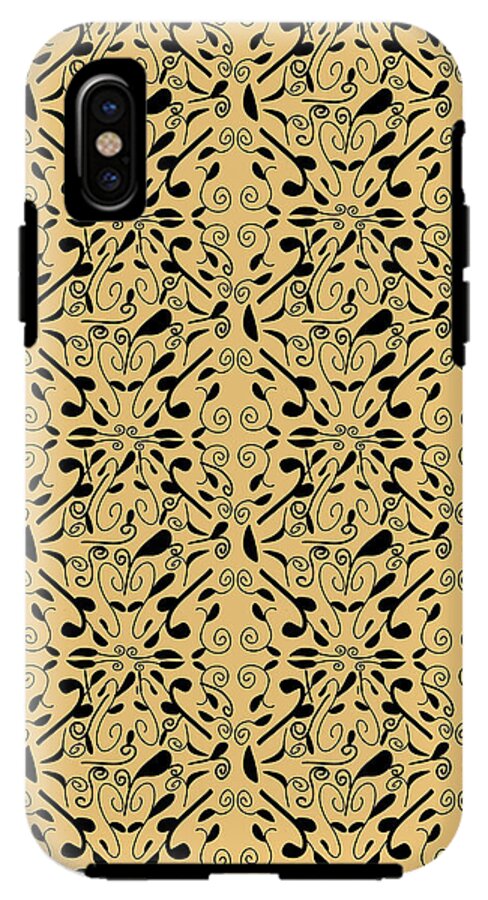 Leaf and Vine on Light Orange - Phone Case