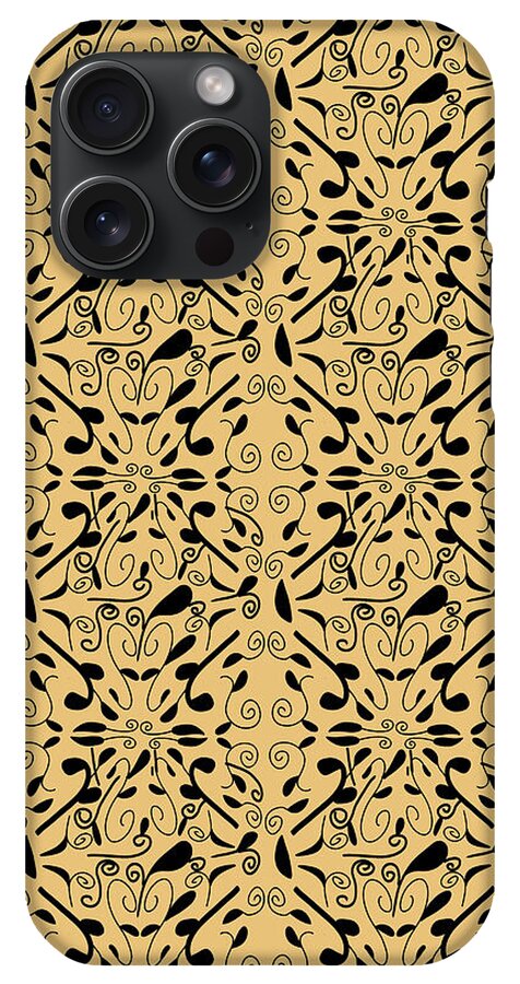 Leaf and Vine on Light Orange - Phone Case