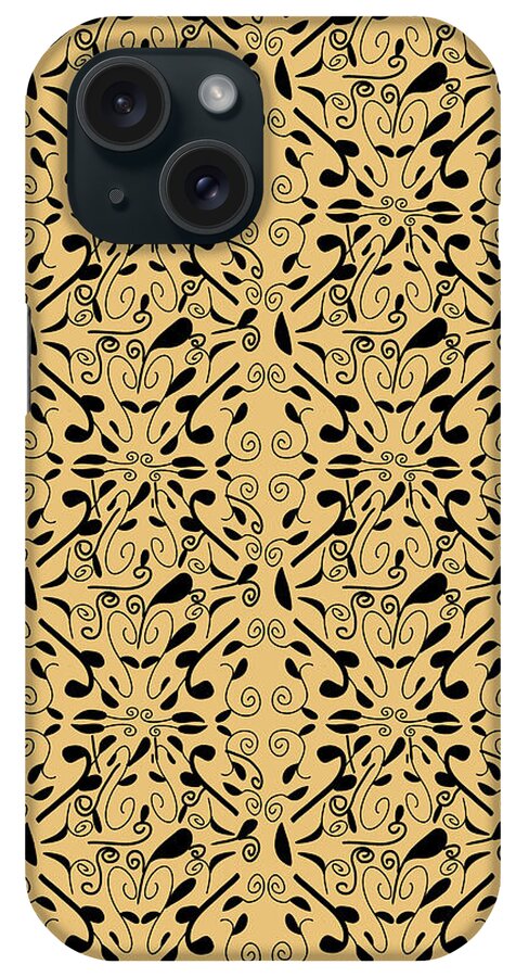 Leaf and Vine on Light Orange - Phone Case