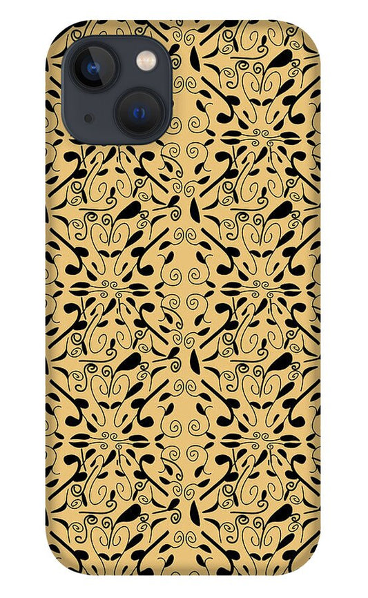Leaf and Vine on Light Orange - Phone Case