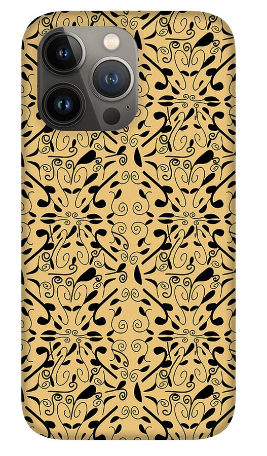 Leaf and Vine on Light Orange - Phone Case