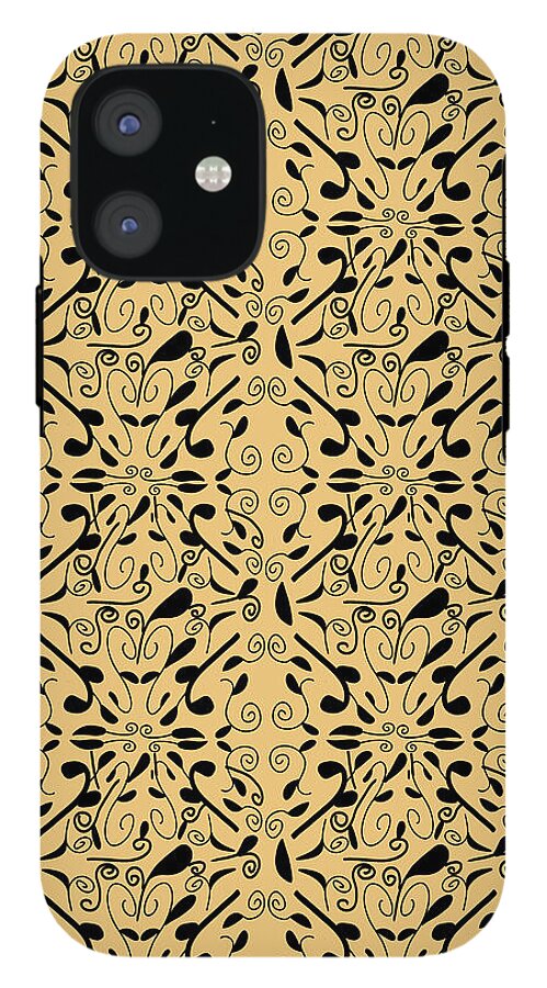 Leaf and Vine on Light Orange - Phone Case
