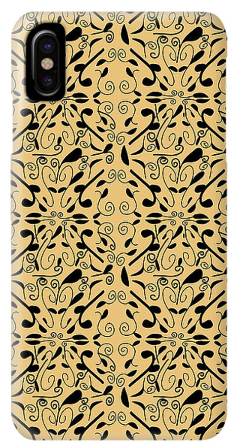 Leaf and Vine on Light Orange - Phone Case
