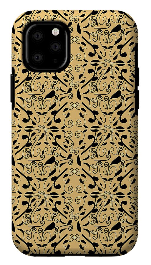 Leaf and Vine on Light Orange - Phone Case