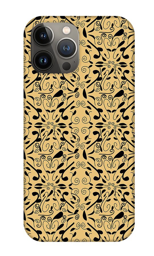 Leaf and Vine on Light Orange - Phone Case