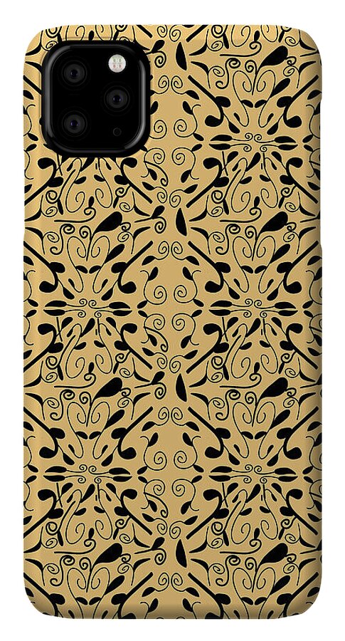 Leaf and Vine on Light Orange - Phone Case