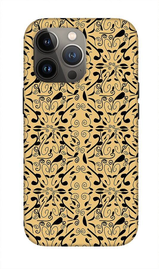 Leaf and Vine on Light Orange - Phone Case