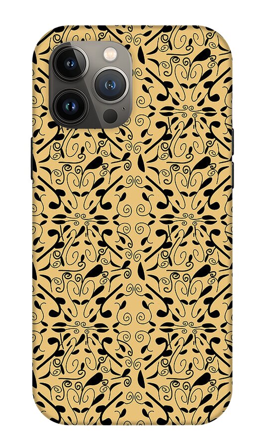 Leaf and Vine on Light Orange - Phone Case