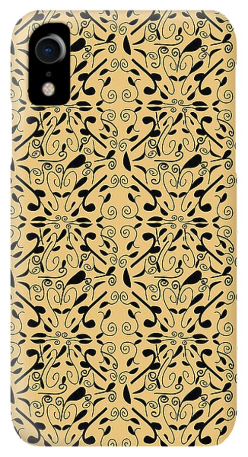 Leaf and Vine on Light Orange - Phone Case