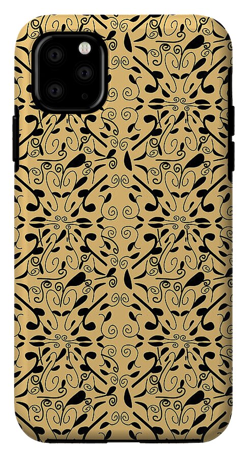Leaf and Vine on Light Orange - Phone Case