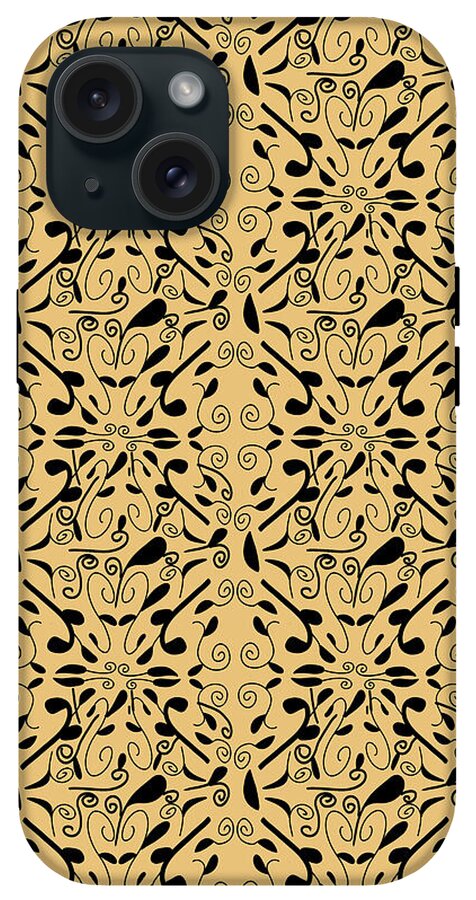 Leaf and Vine on Light Orange - Phone Case
