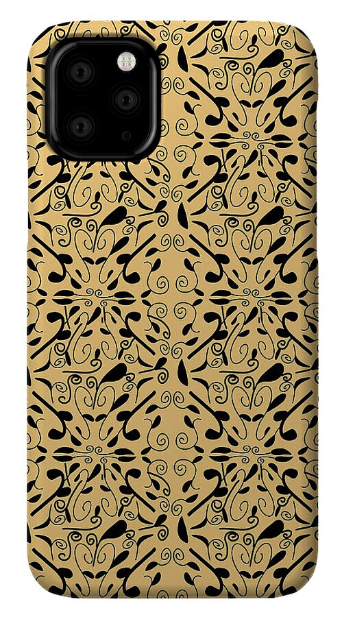 Leaf and Vine on Light Orange - Phone Case