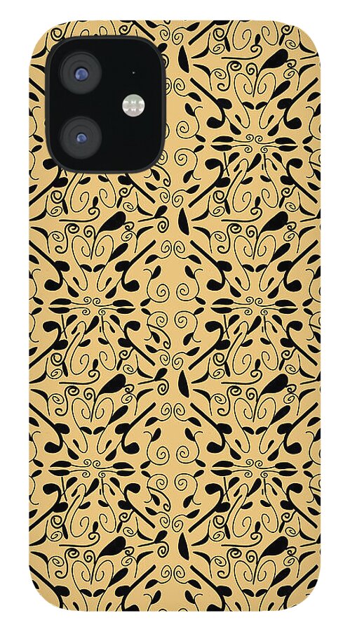 Leaf and Vine on Light Orange - Phone Case