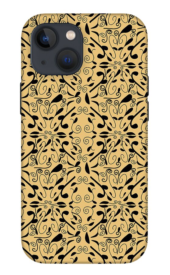 Leaf and Vine on Light Orange - Phone Case