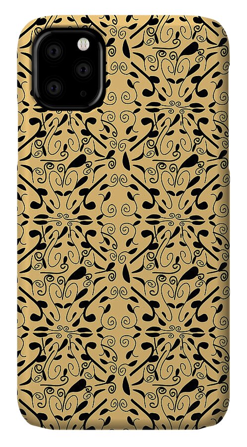 Leaf and Vine on Light Orange - Phone Case