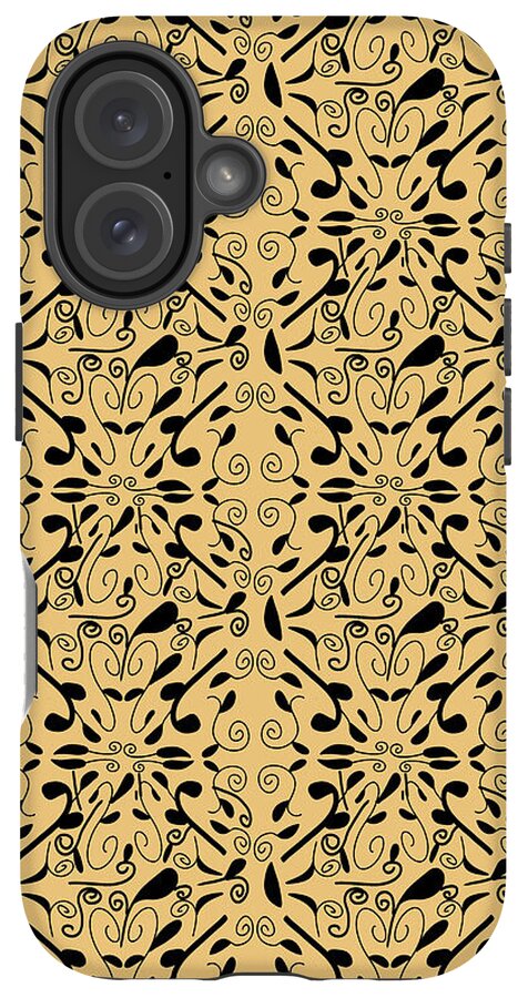 Leaf and Vine on Light Orange - Phone Case