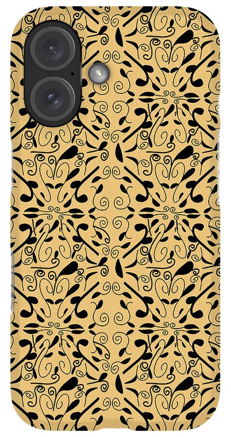 Leaf and Vine on Light Orange - Phone Case