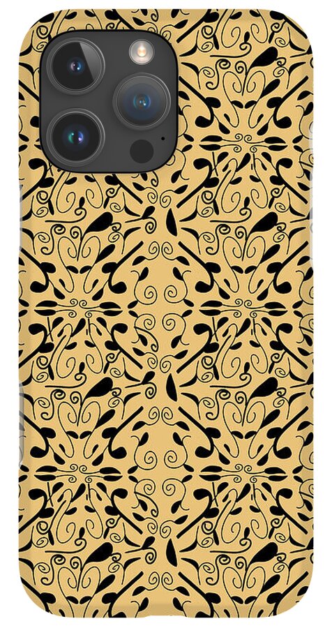 Leaf and Vine on Light Orange - Phone Case