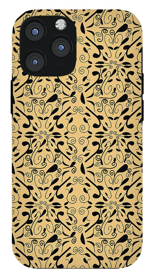Leaf and Vine on Light Orange - Phone Case