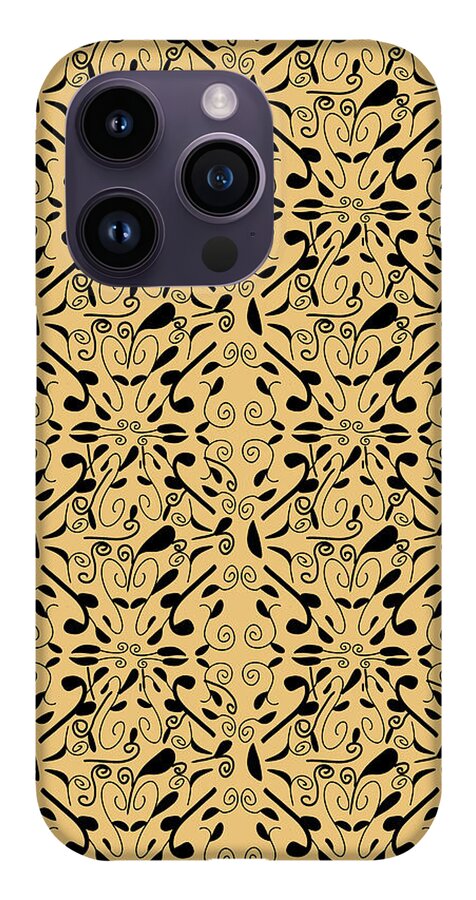 Leaf and Vine on Light Orange - Phone Case