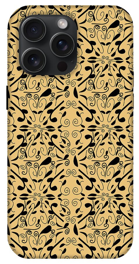 Leaf and Vine on Light Orange - Phone Case